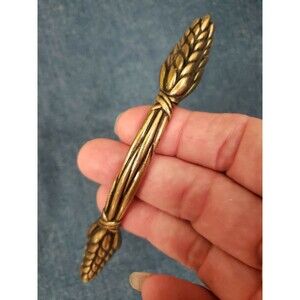 Antique Brass Finish Wheat Pattern Drawer Pulls